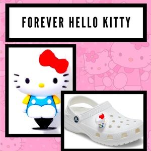 1 NEW: HELLO KITTY 3D Jibbitz Croc Shoe Charm
